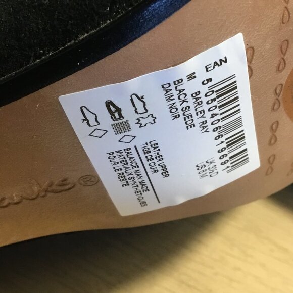 Clark's Black Suede Barley Ray Over Knee Boots Size 6M - Picture 4 of 4